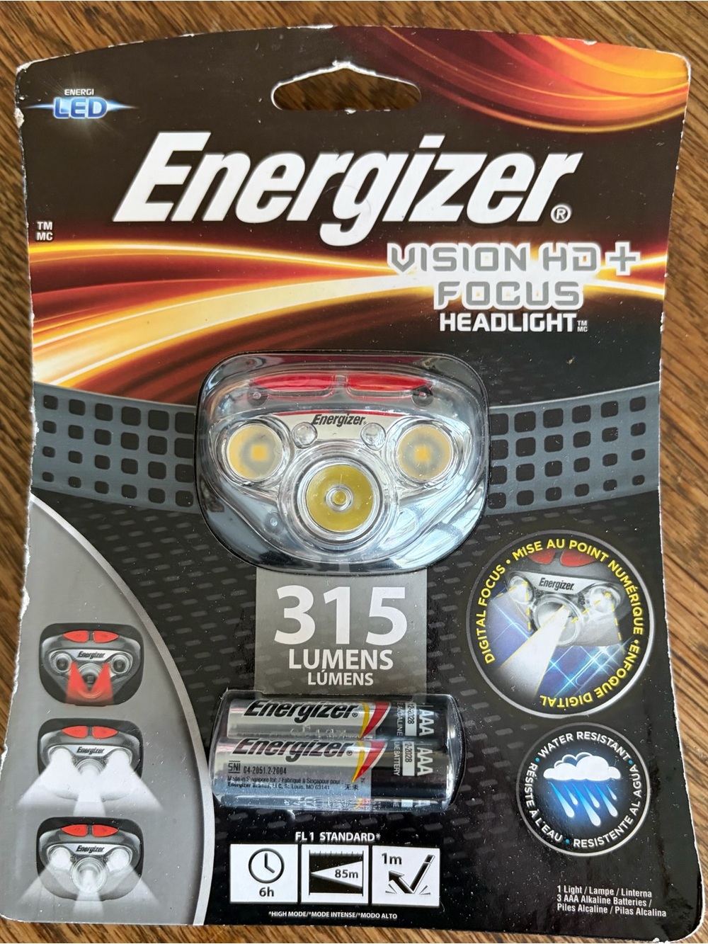 Energizer headlamp 315 lumens New in Box